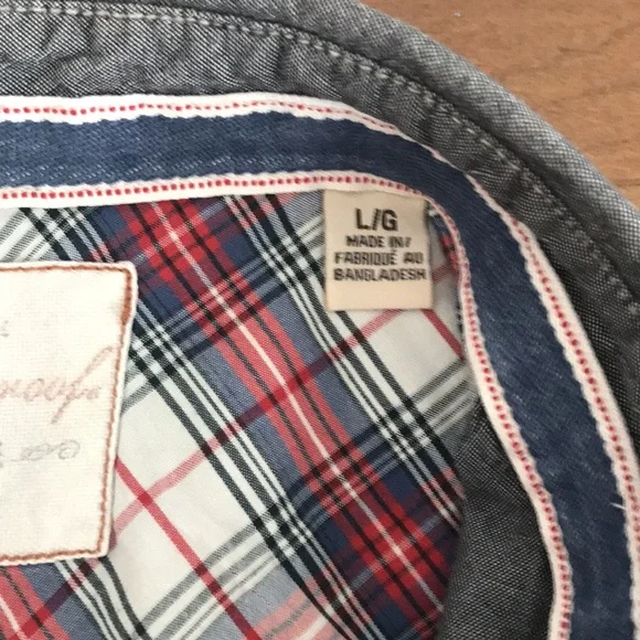 Weatherproof Grey cotton button down - Picture 4 of 10